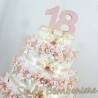 TORTA BOMBONIERA sacchettini per 18esimo diciottesimo compleanno RAGAZZA  con gessetto