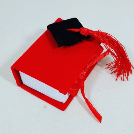 SCATOLINE laurea portaconfetti rossi con tocco nero e nappa rossa a prezzi da ingrosso c1894