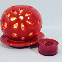 bomboniere cresima pumo palla traforato portatealight yankee candle
