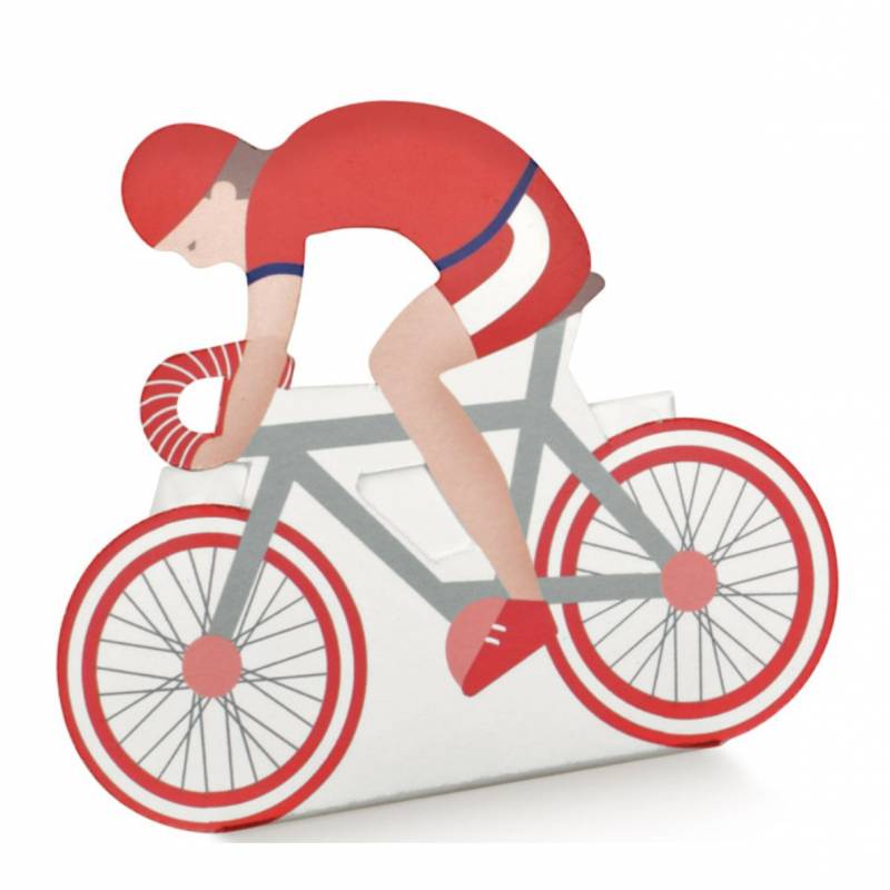 Scatoline portaconfetti Cresima ciclismo colore rosso