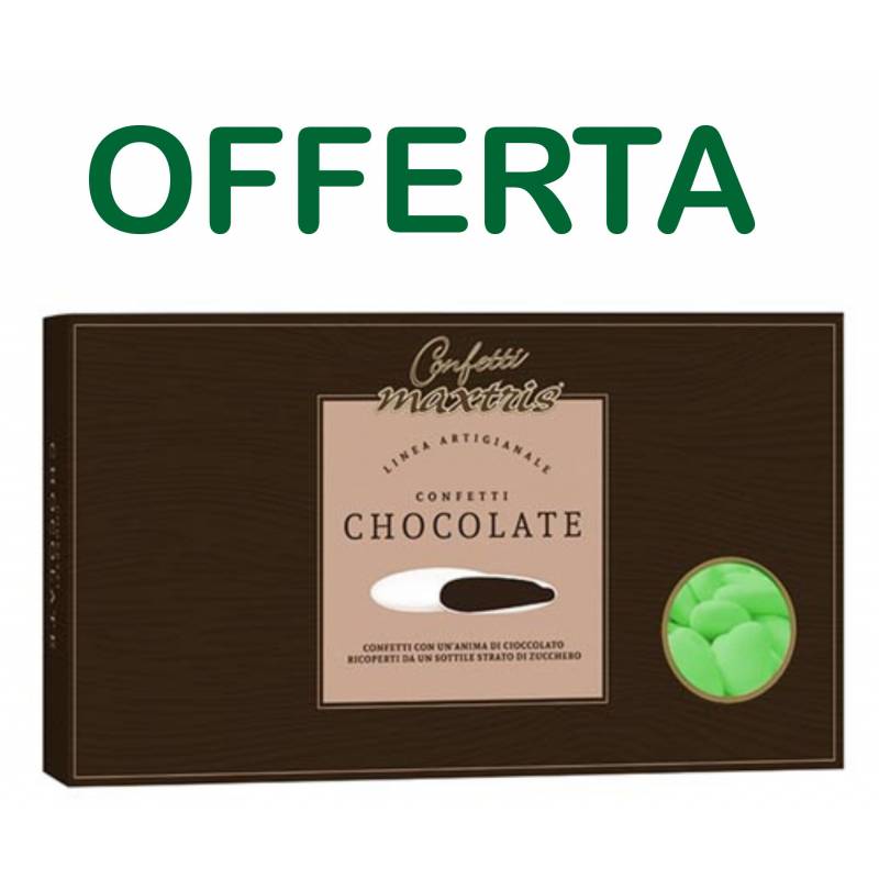 Confetti maxtris verdi al cioccolato offerta online