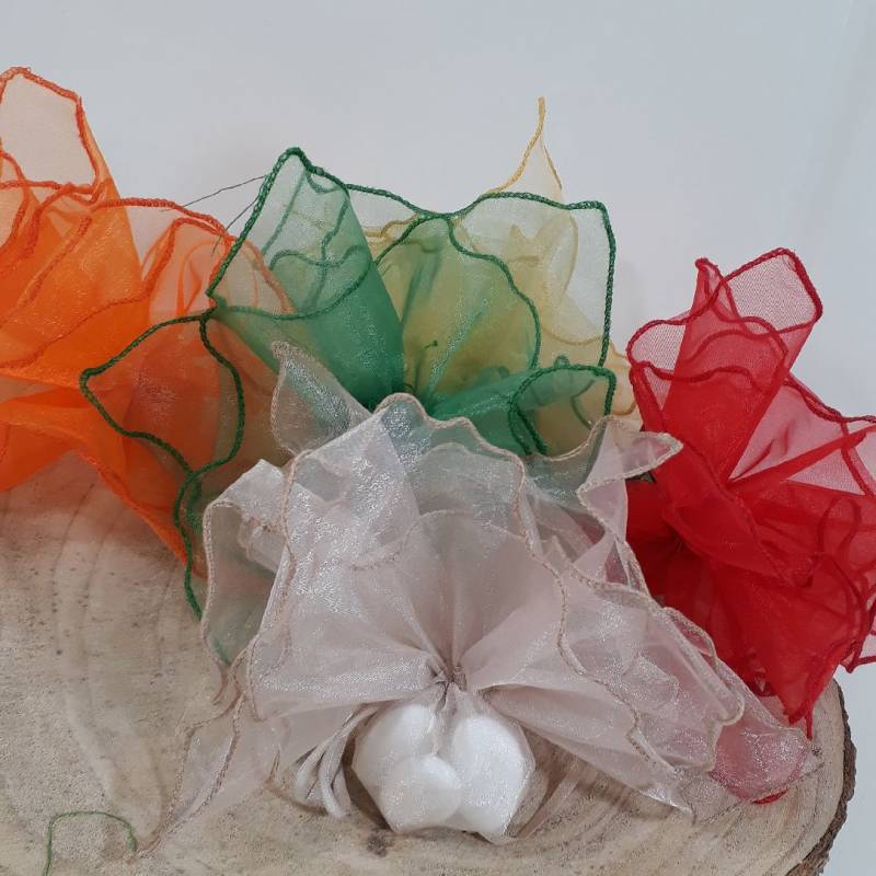 Ogquaton 30 pezzi sacchetti regalo in organza gioielli sacchetti con coulisse sacchetti avvolgenti bomboniere bomboniere sacchetti di caramelle verde creativi e utili 