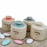 Vasetti ceramica bomboniere scritta Love in legno