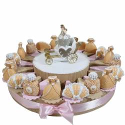 Torta bomboniere tema principessa completa offerta online