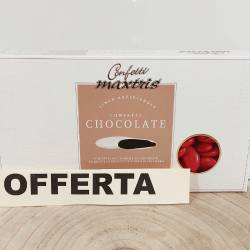Confetti rossi Maxtris cioccolato da 1kg per Confettata
