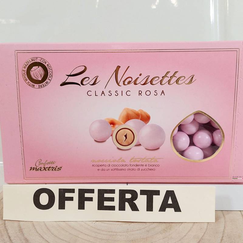 Confetti Maxtris les Noisettes Rosa con nocciola- 1000gr
