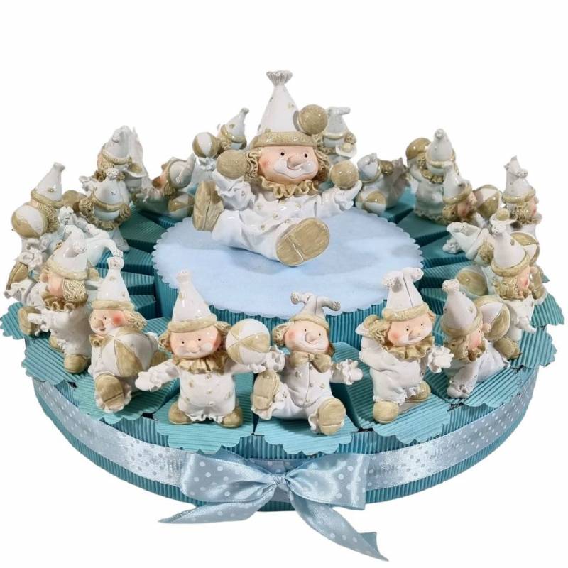 Torta di bomboniere Battesimo pagliaccio offerta online