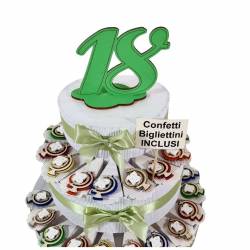 Bomboniere Compleanno 18 anni Portachiave Joystick Confezionato Su Torta