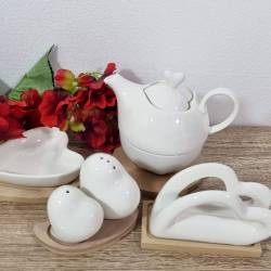 Bomboniere utili ceramica bianca lucida