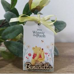 Portaconfetti nascita Winnie the pooh personalizzati nome in legno