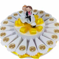 Idea torta bomboniera per 50esimo 50 anno di matrimonio nozze anniversario sposi