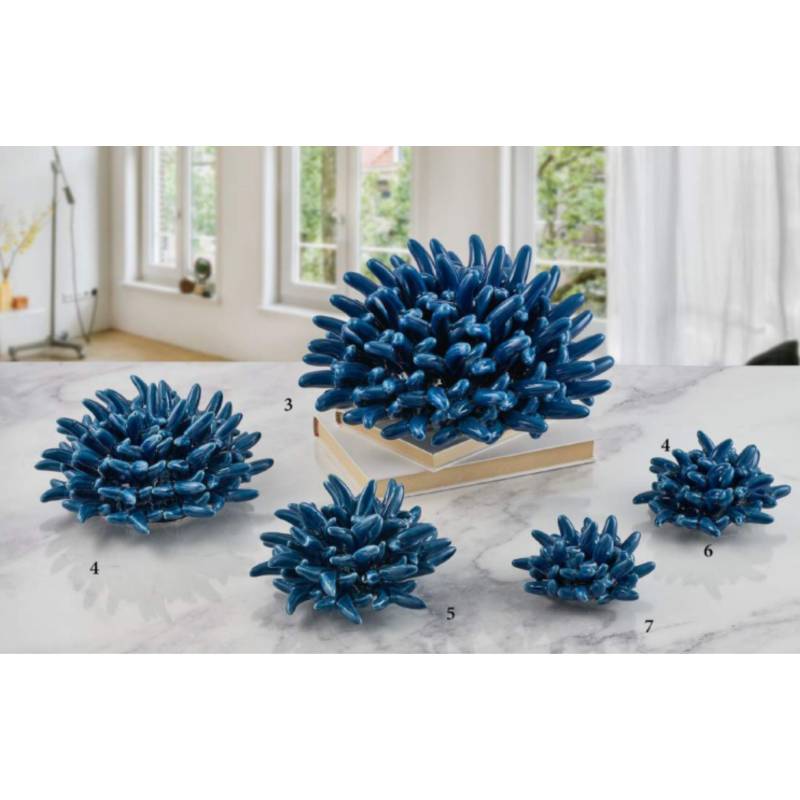 Bomboniere tema mare Melaverde corallo blu in ceramica