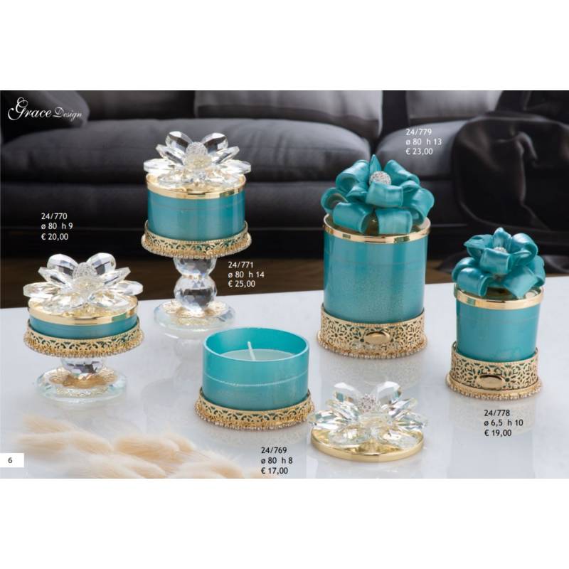 Portacandele bomboniere eleganti candele profumate Grace Design offerte online