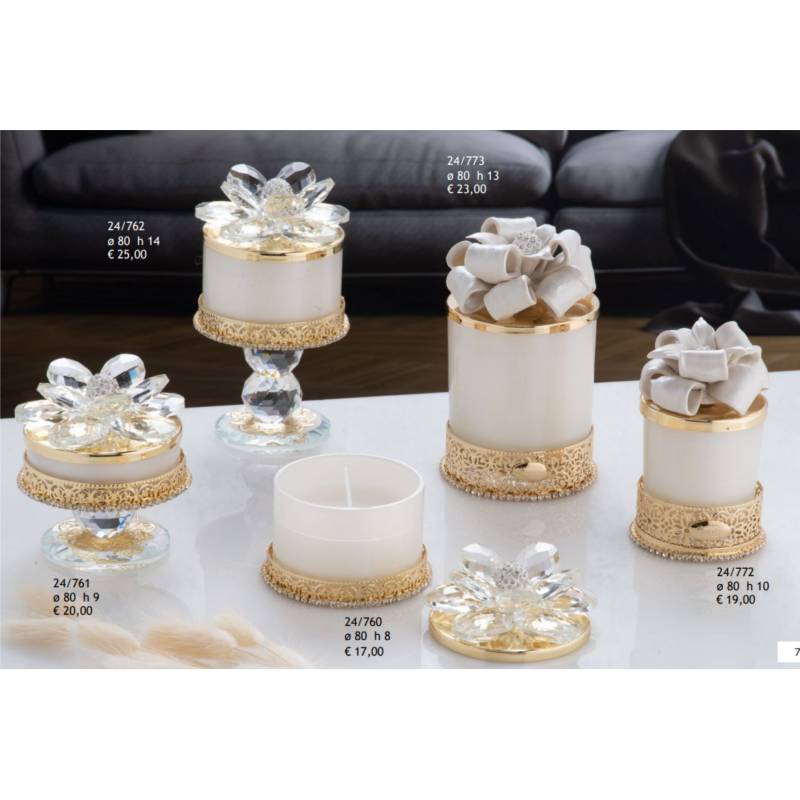 Bomboniere raffinate ed eleganti candele profumate in portacandele Grace Design