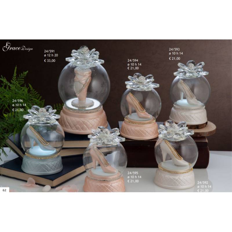 Carillon bomboniera campana tema principessa Grace Design shop online