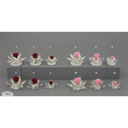 Bomboniere particolari ed eleganti Melograno rose con petali cristallo offerte online