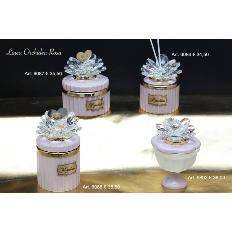 Profumatore ambiente e candele Marechiaro petali in cristallo Made in Italy