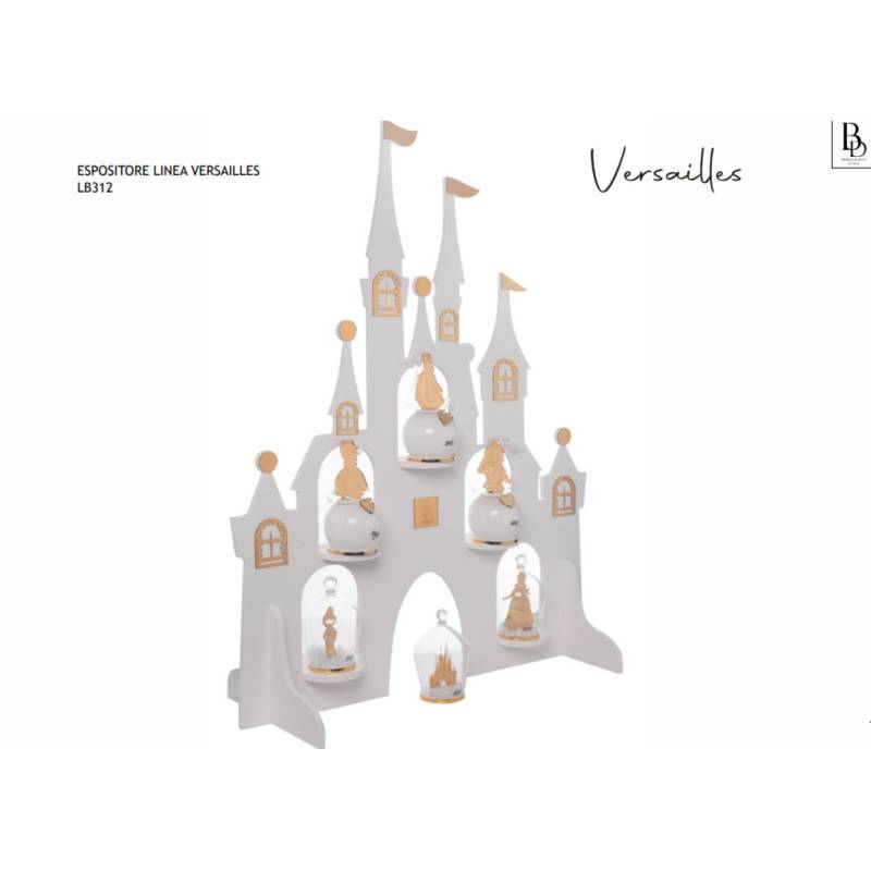 Bomboniere Buba Design espositore castello tema principessa Linea Versailles