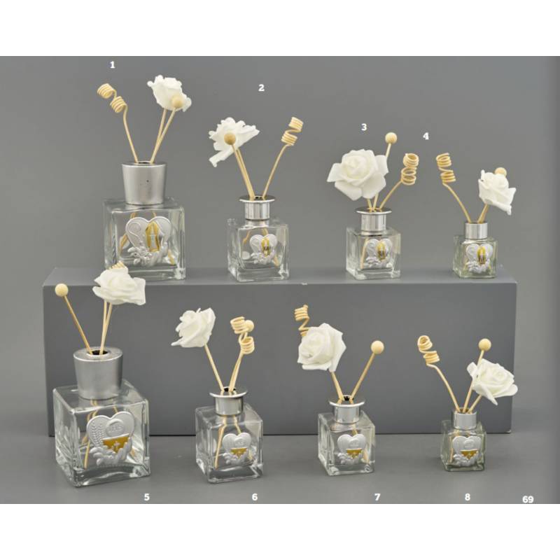 Profumatori per ambienti eleganti Melograno bomboniere fiore bianco shop online