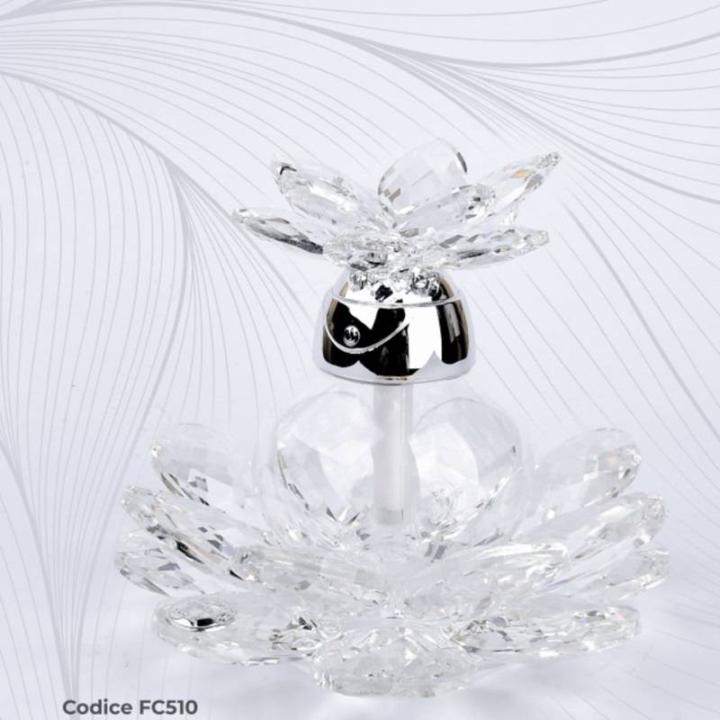 Diffusori per ambienti bomboniere cristallo decoro floreale Pierre Cardin
