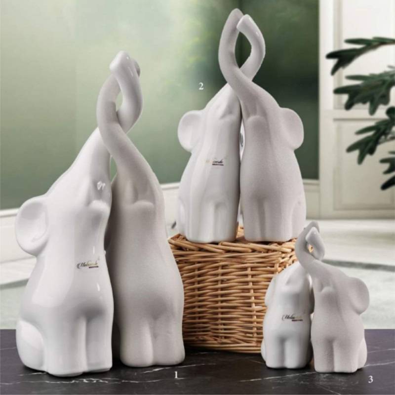 Bomboniere ceramica Melaverde animali elefanti shop online