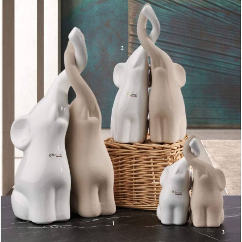 Melaverde bomboniere animali elefanti in ceramica shop online