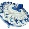 TORTA BOMBONIERA SCARPE CONVERSE PORTACHIAVI BLU 18 ANNI COMUNIONE CRESIMA